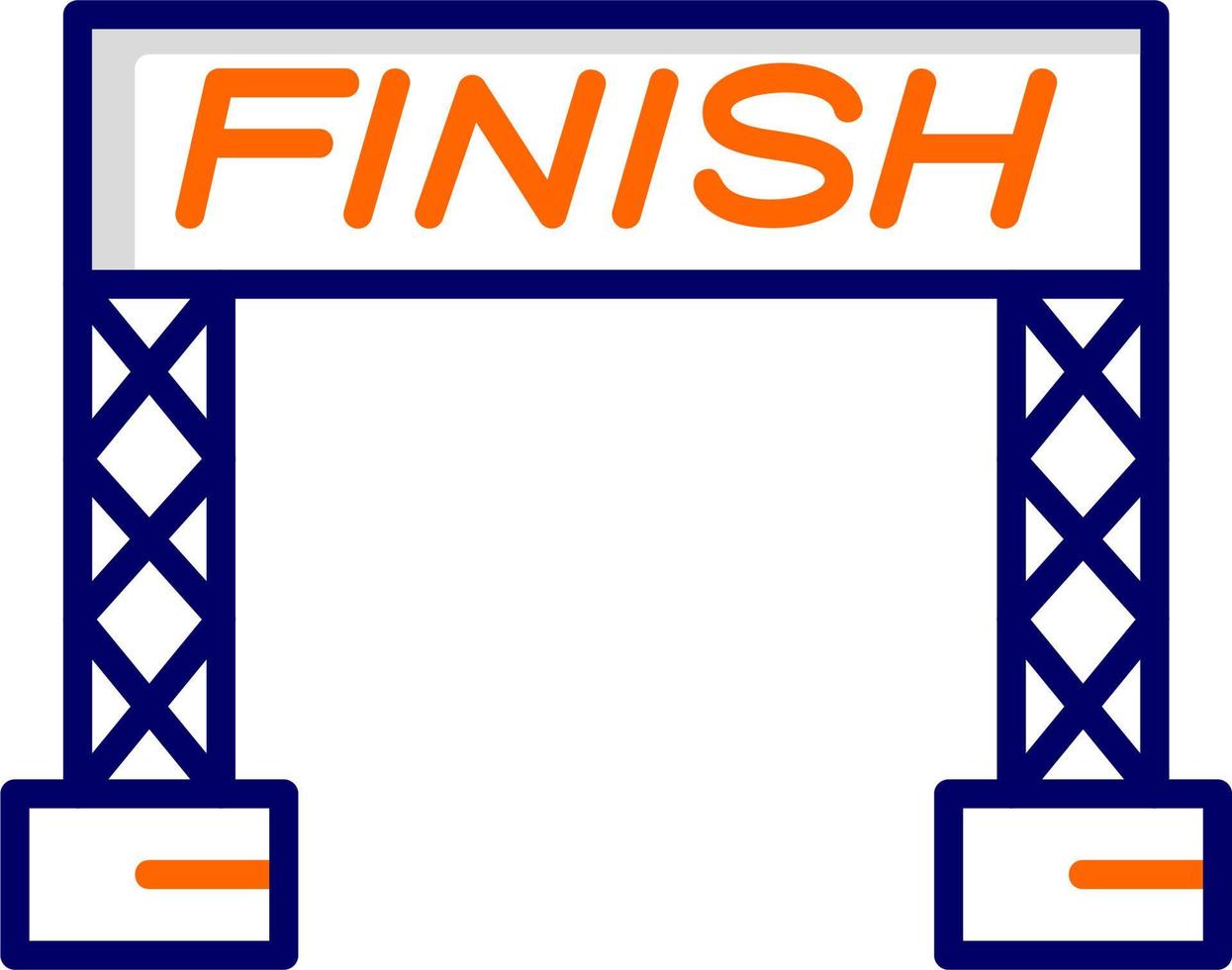Finish Line Vector Icon