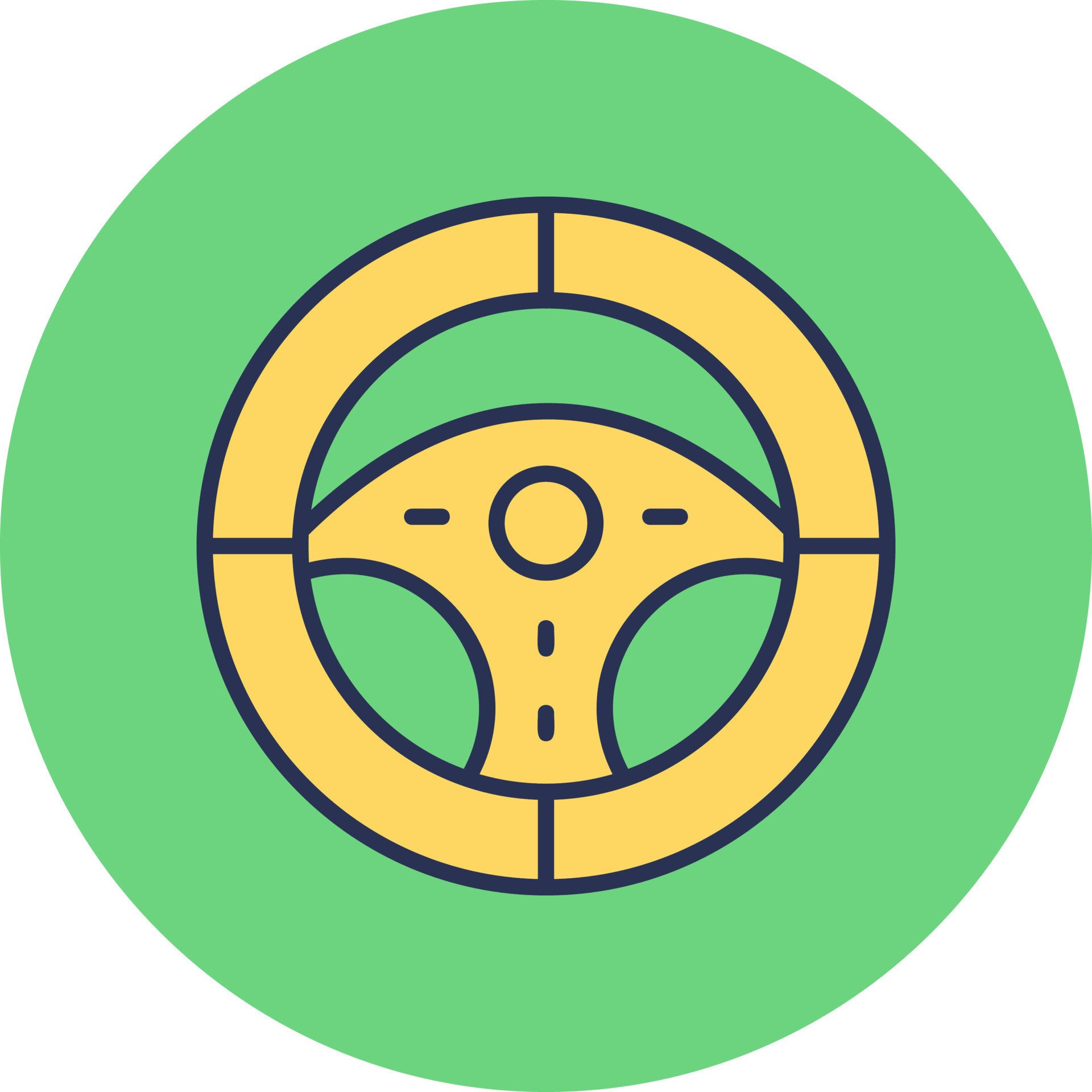 Steering Wheel Vector Icon 20517159 Vector Art at Vecteezy