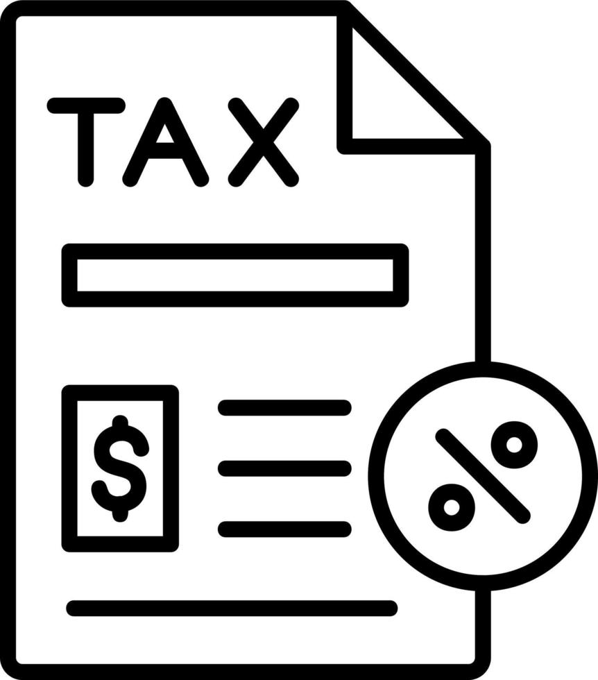 Tax Paperwork Vector Icon