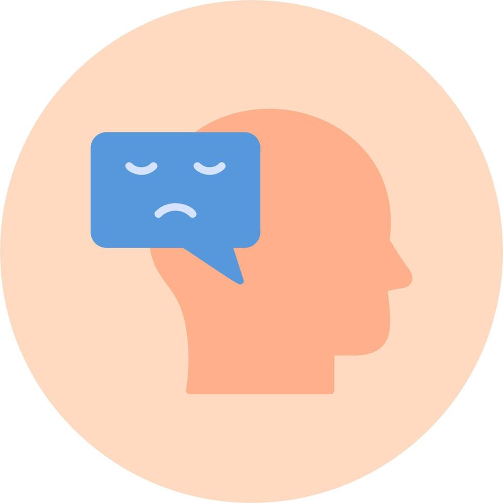 Negative Thinking Vector Icon
