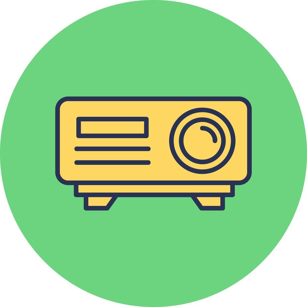 icono de vector de proyector