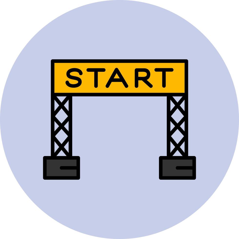 Start Line Vector Icon