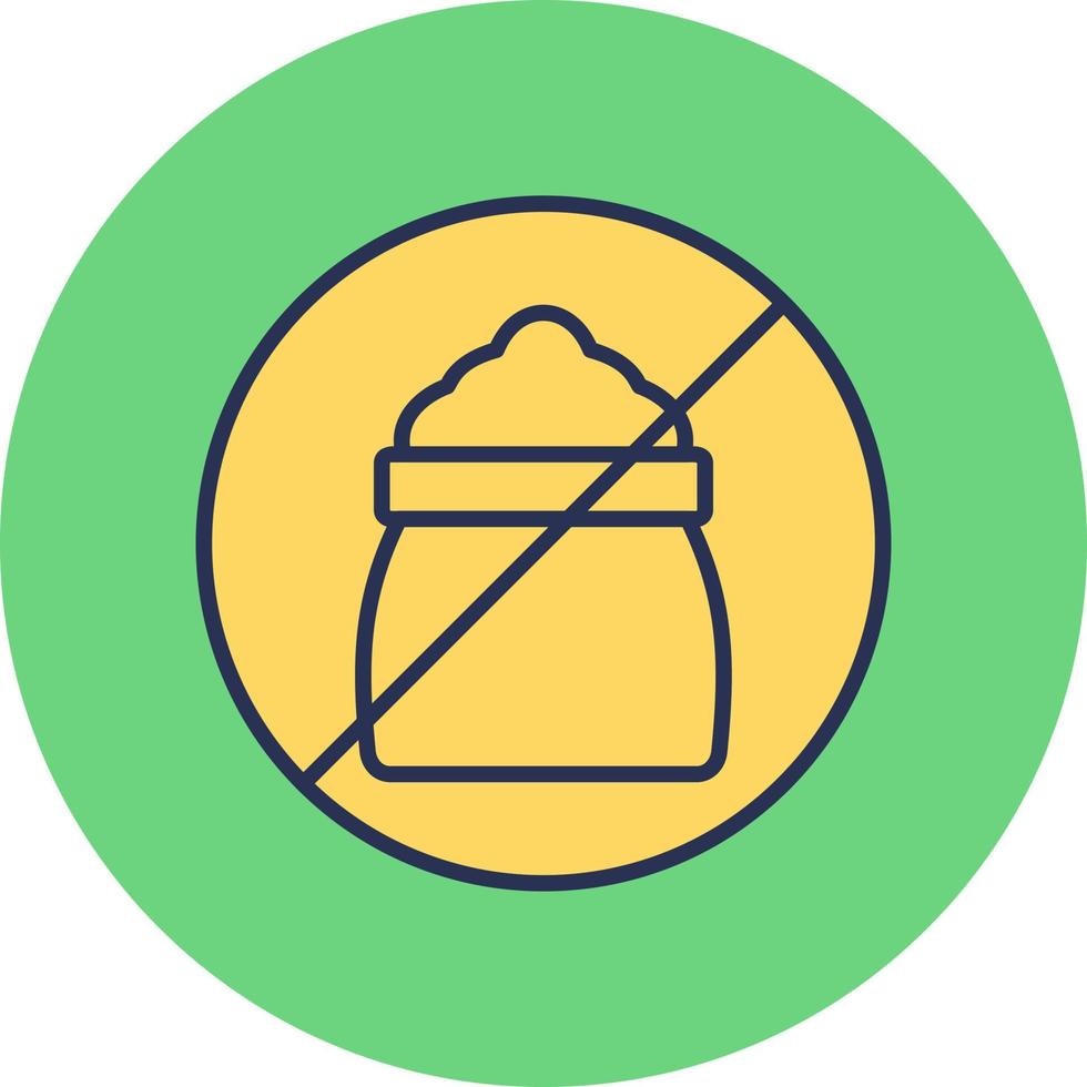 No Sugar Vector Icon