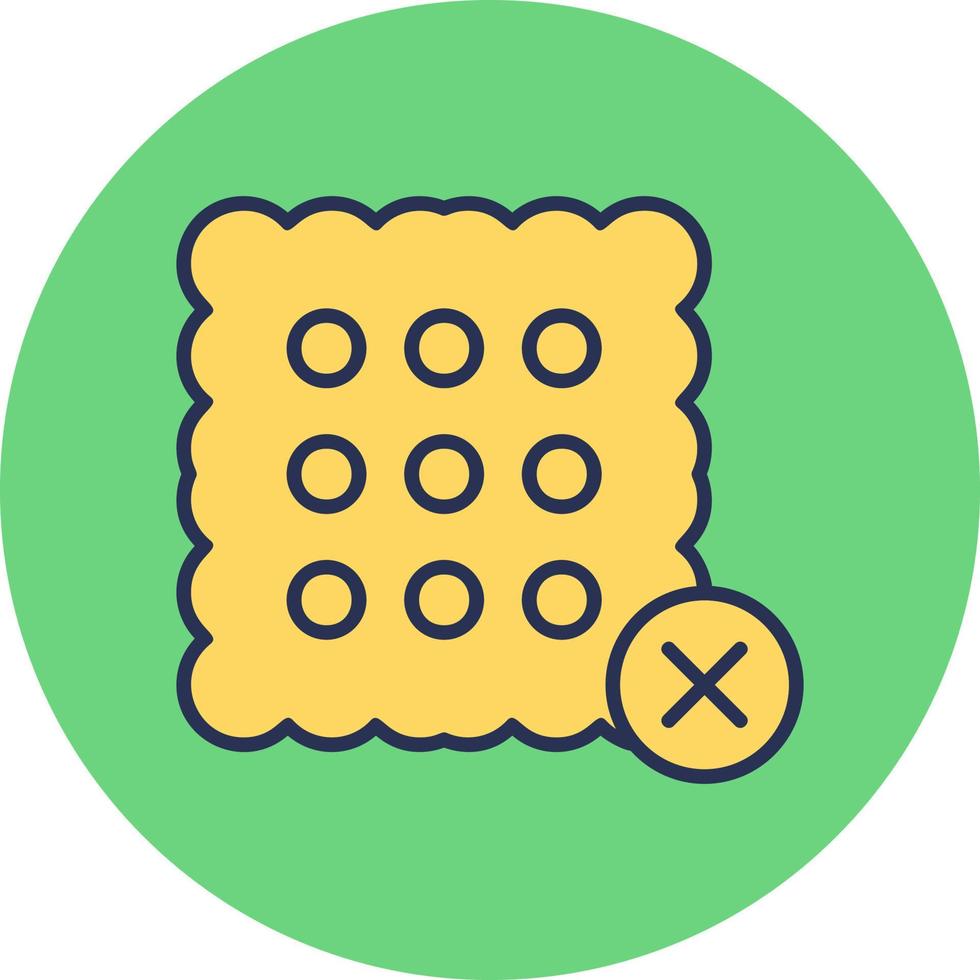 No Sweets Vector Icon