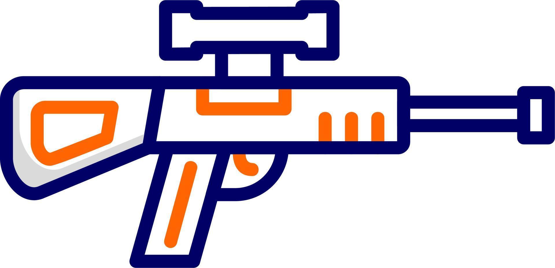 francotirador pistola vector icono