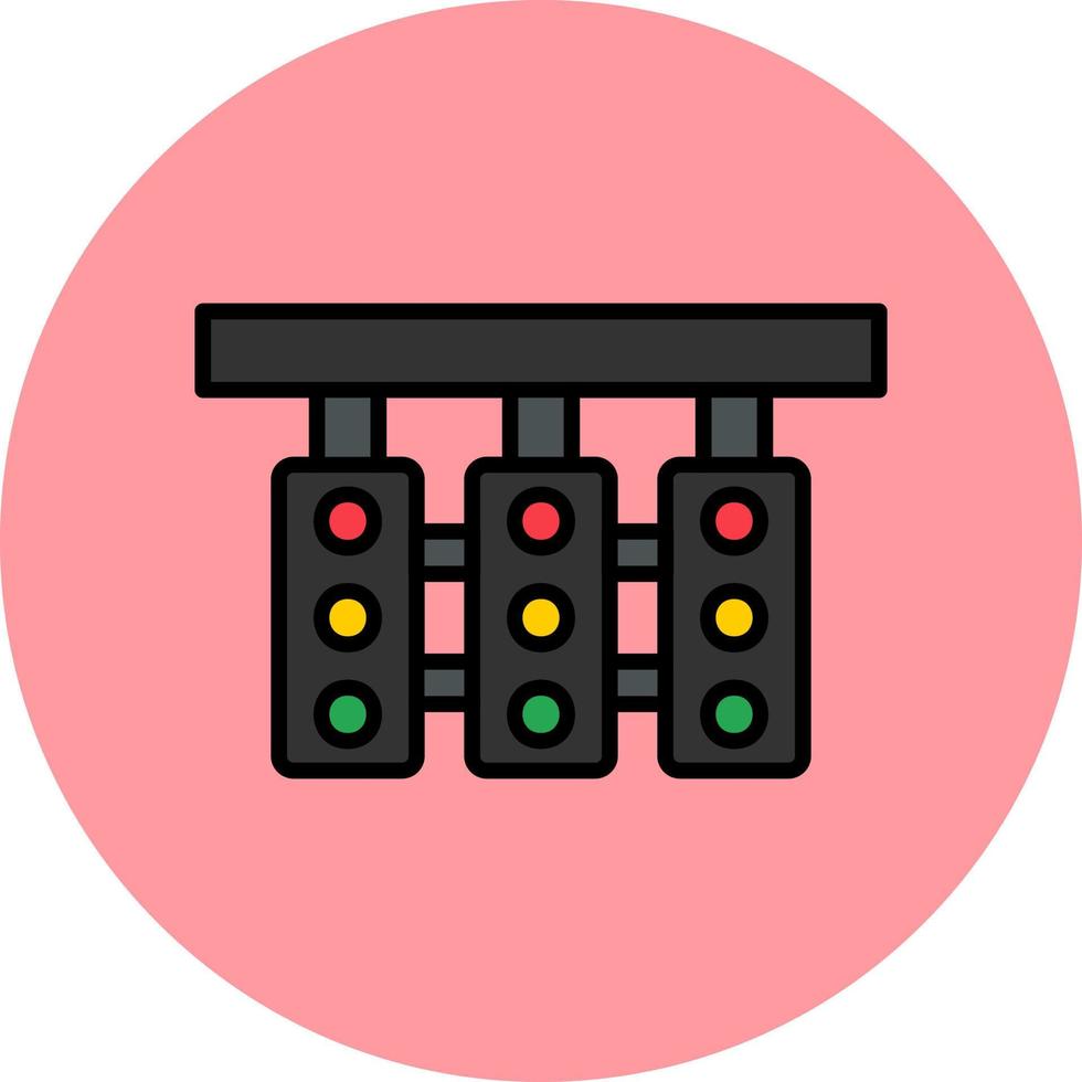 Traffic Lights Vector Icon