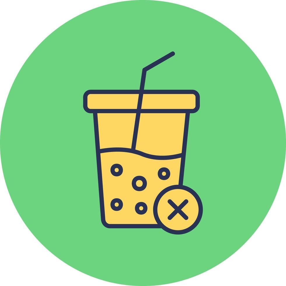 No Soft Drink Vector Icon