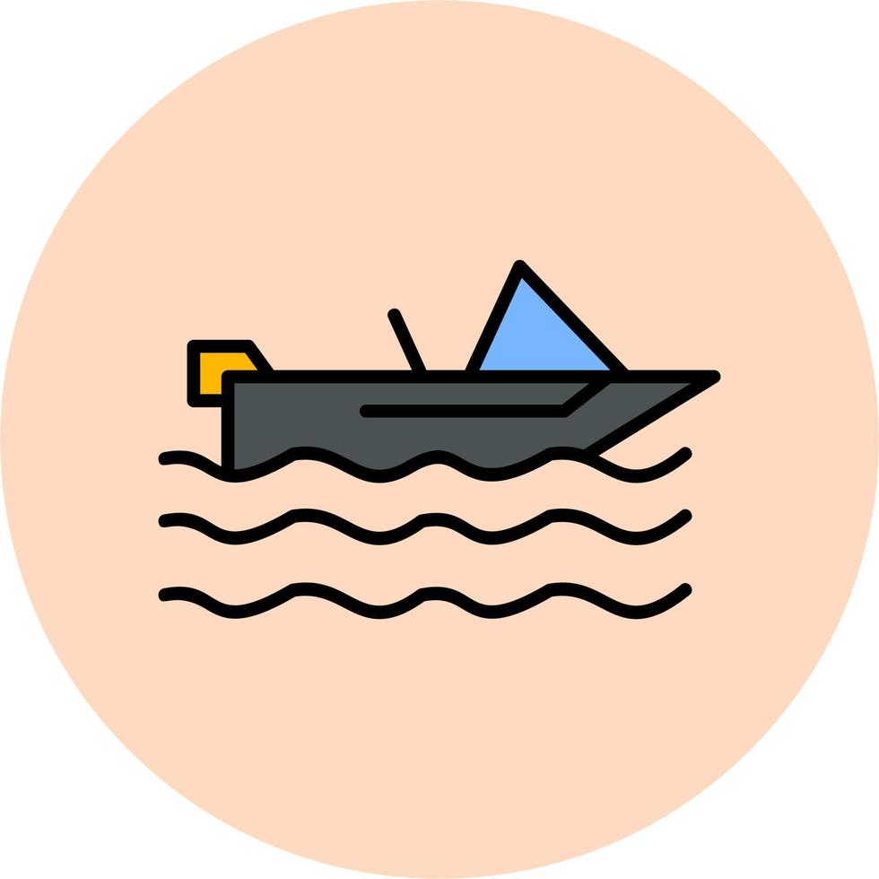 Motorboat Vector Icon