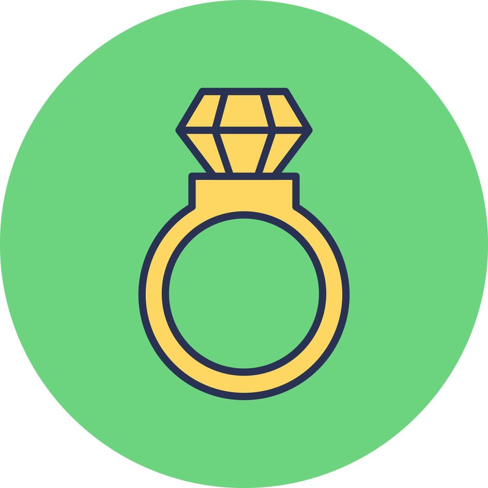 icono de vector de anillo