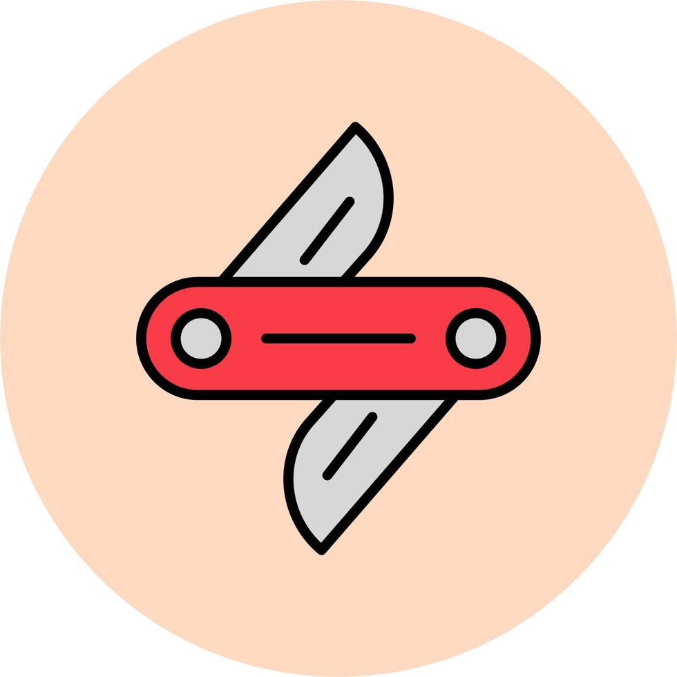 Swiss Knife Vector Icon