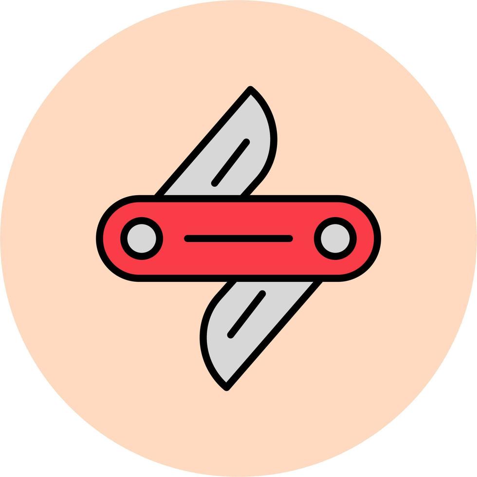 suizo cuchillo vector icono