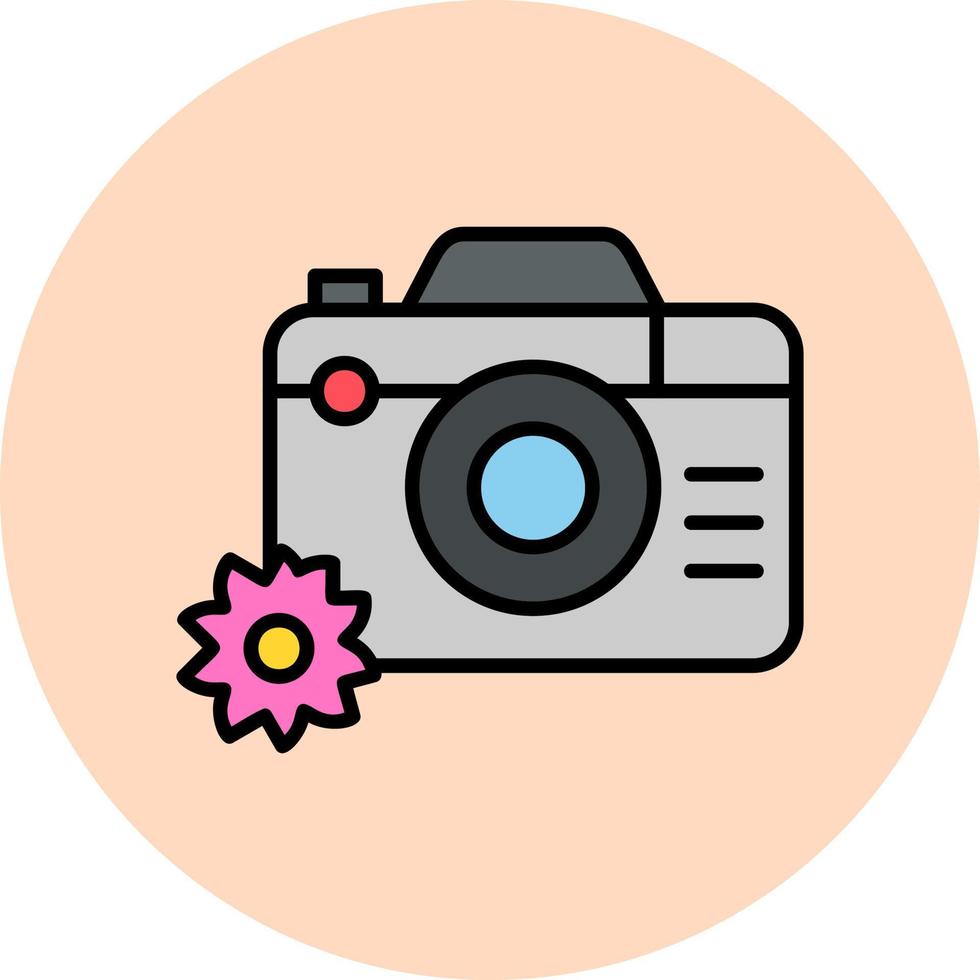 icono de vector de cámara de fotos