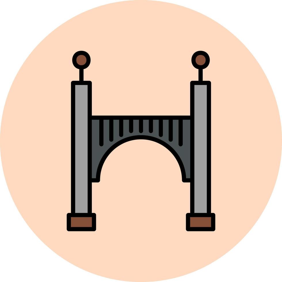 icono de vector de puente