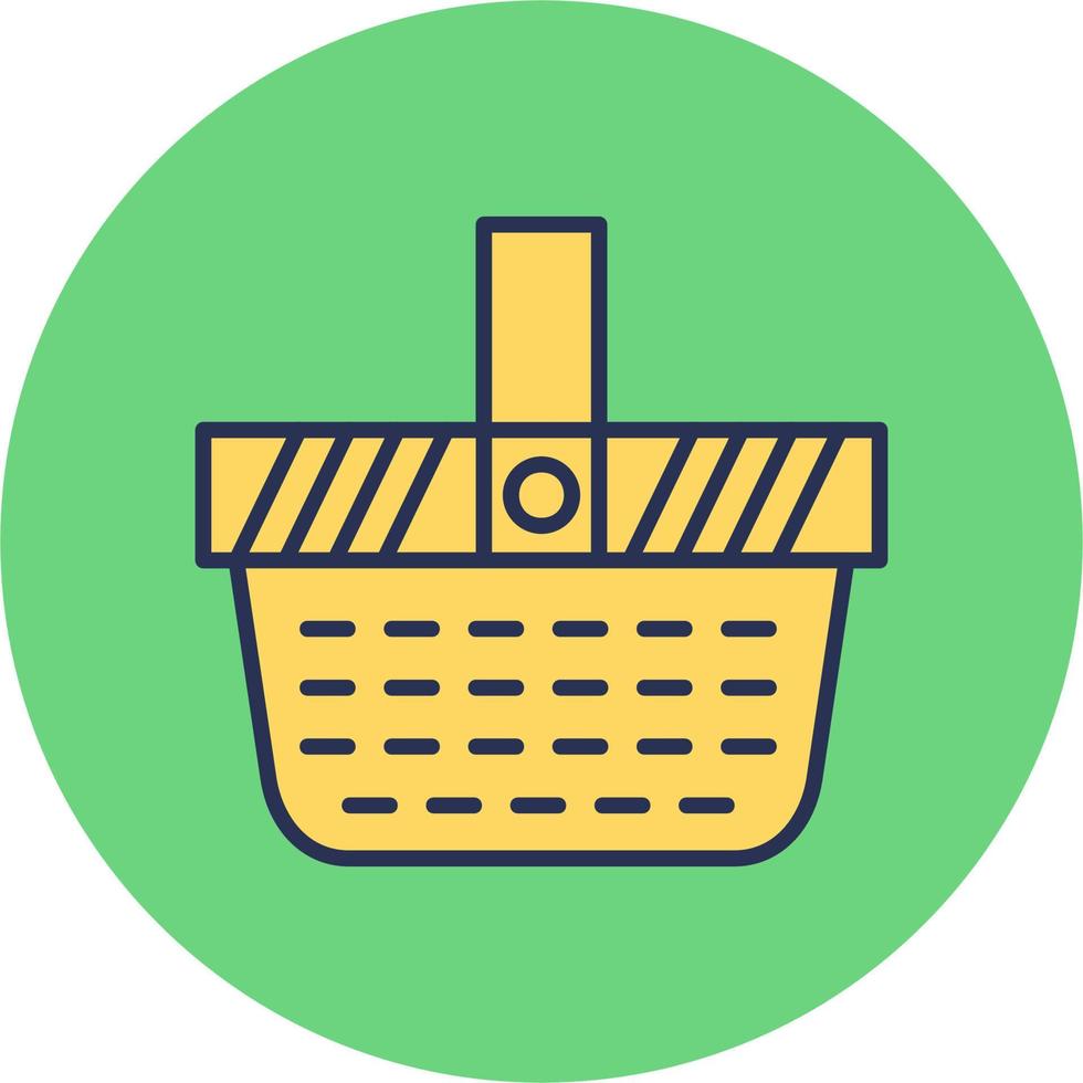 Picnic Basket Vector Icon