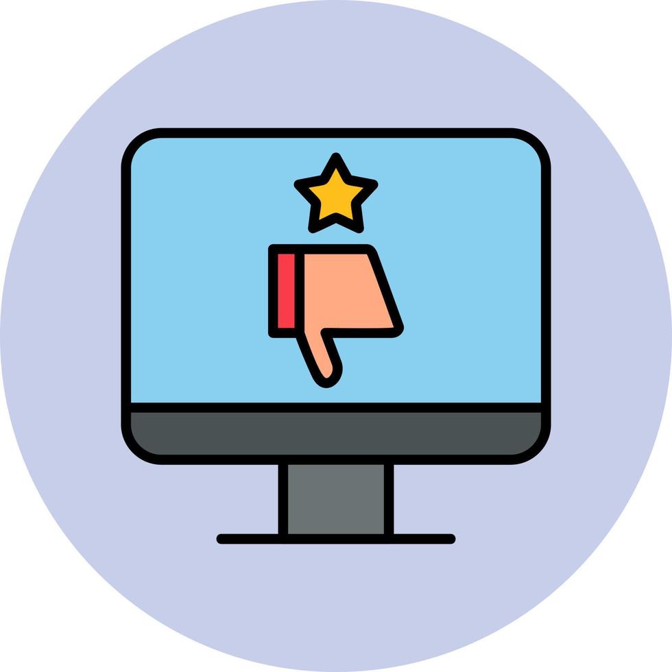 Bad Review Vector Icon 20518239 Vector Art at Vecteezy