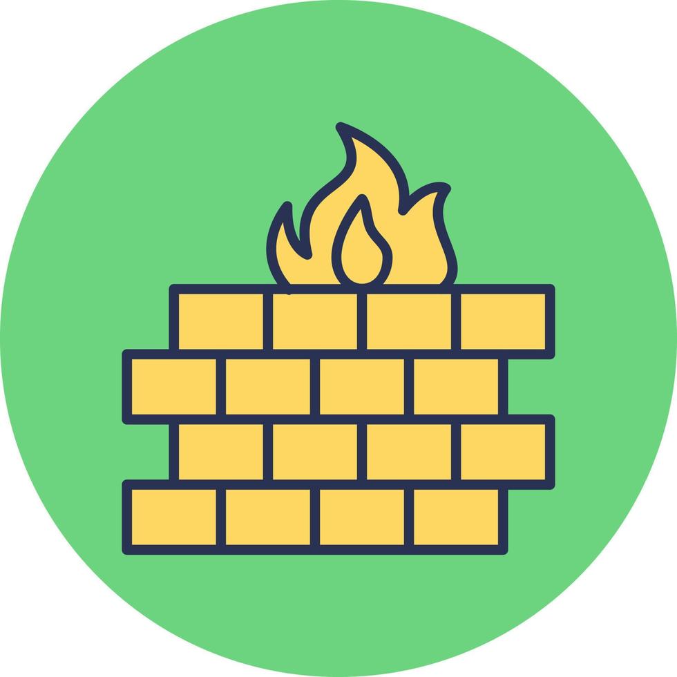 icono de vector de firewall