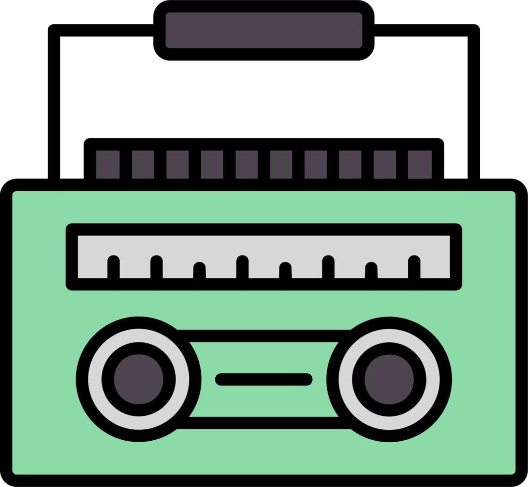 Radio Cassette Vector Icon