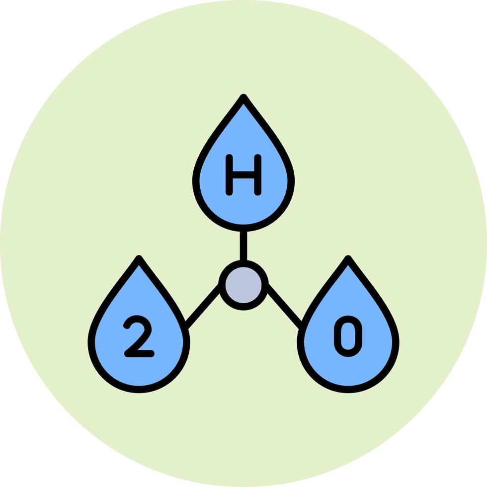 H2o Vector Icon