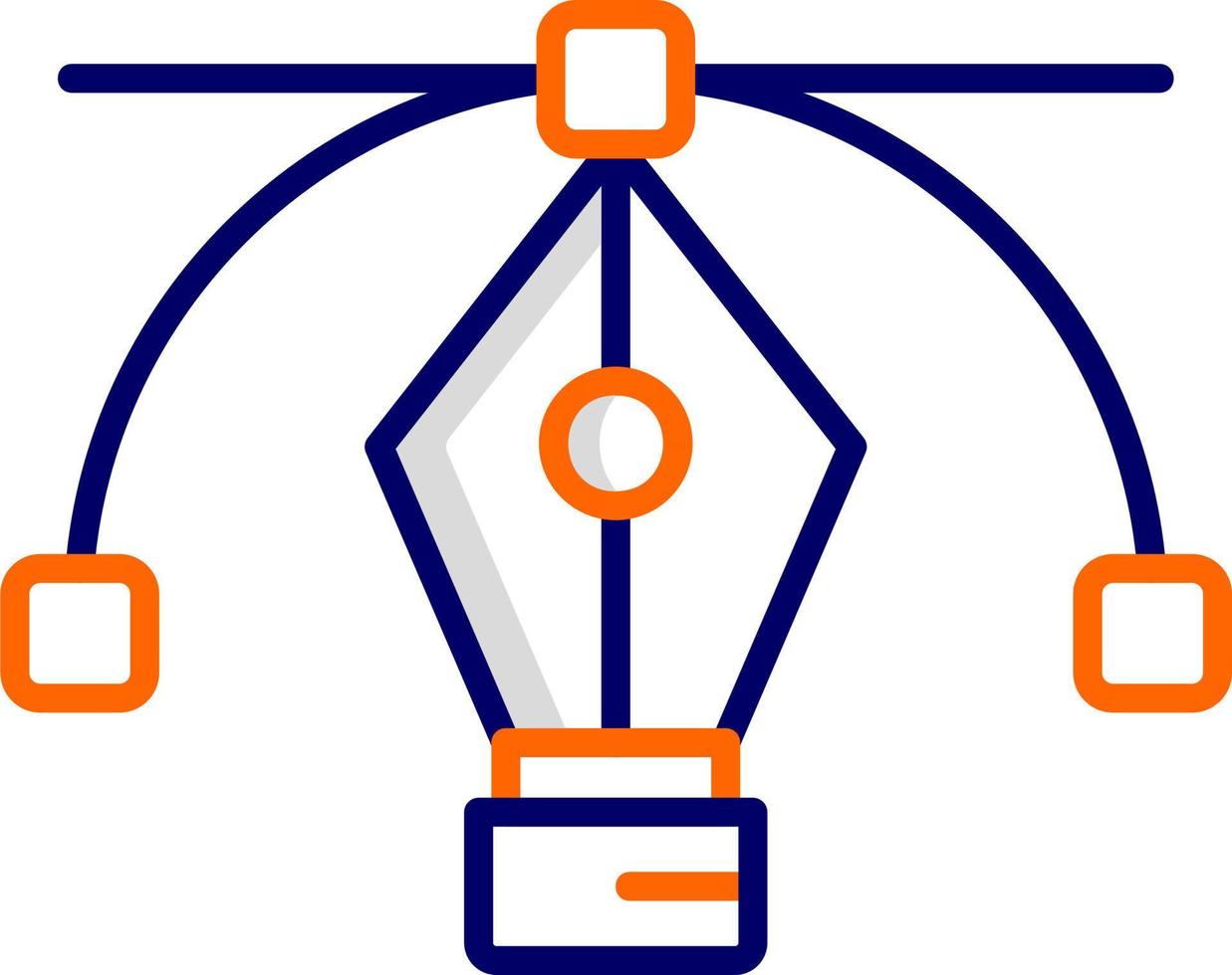 icono de vector de herramienta de pluma