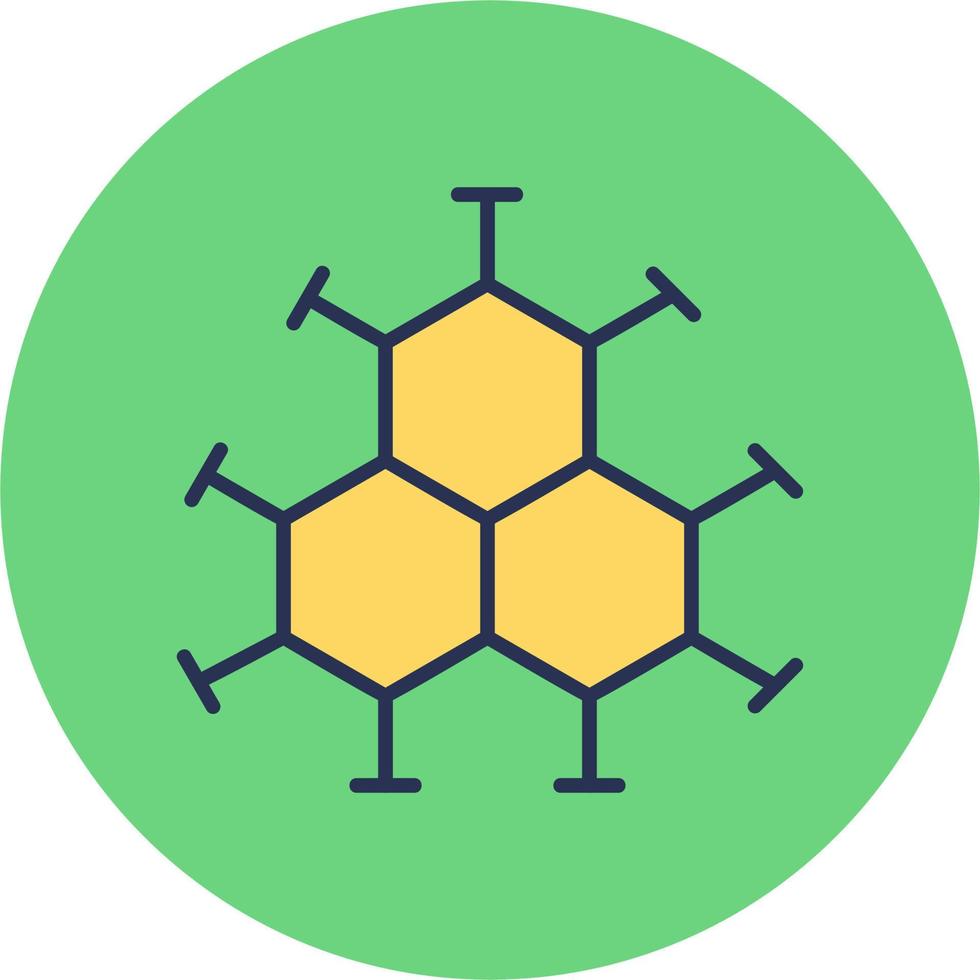 icono de vector de molécula