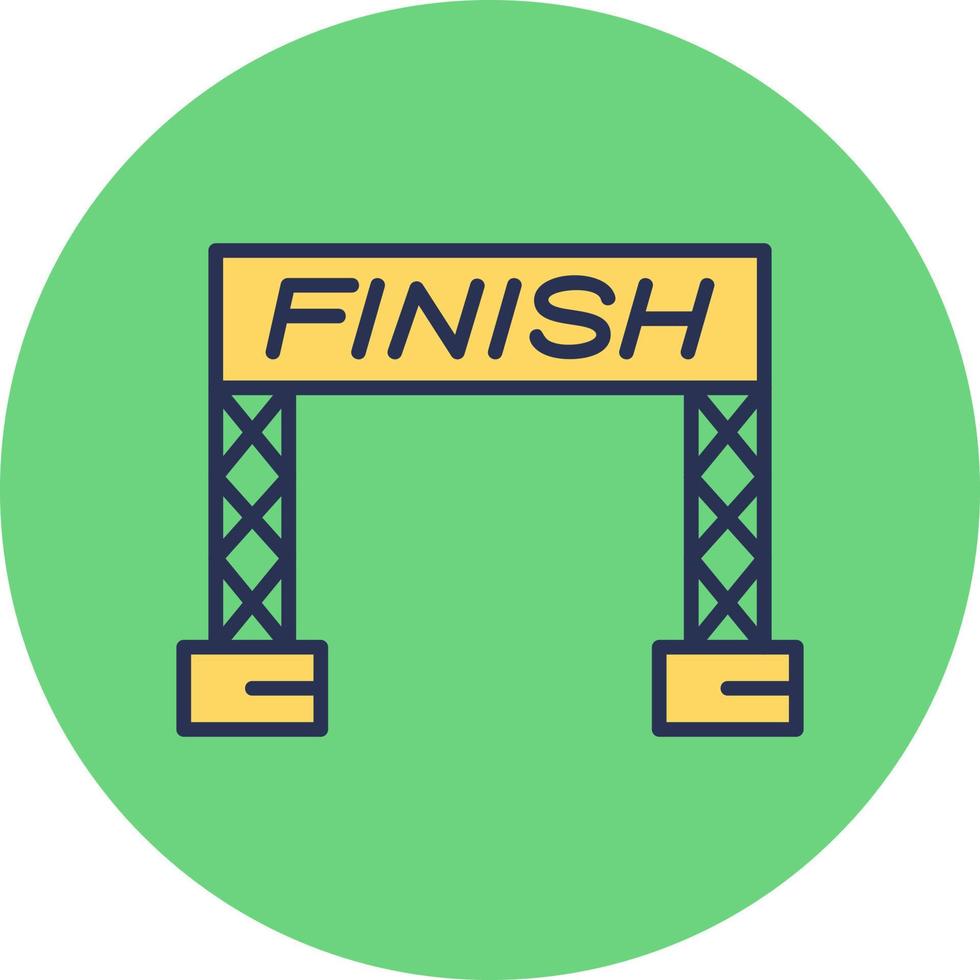 Finish Line Vector Icon