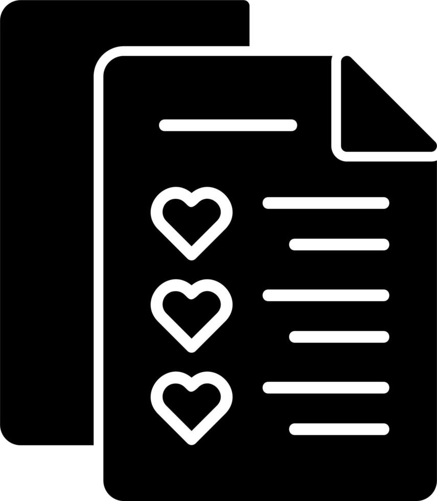 Wishlist Vector Icon