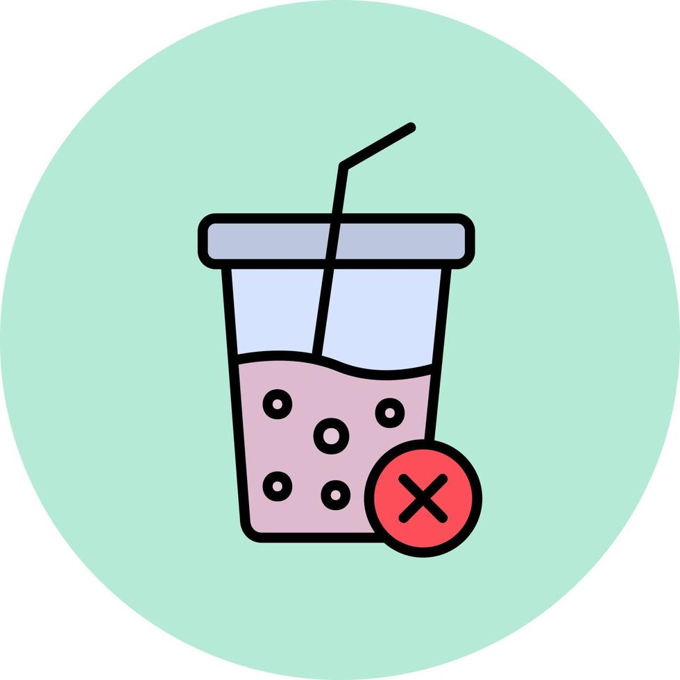No Soft Drink Vector Icon
