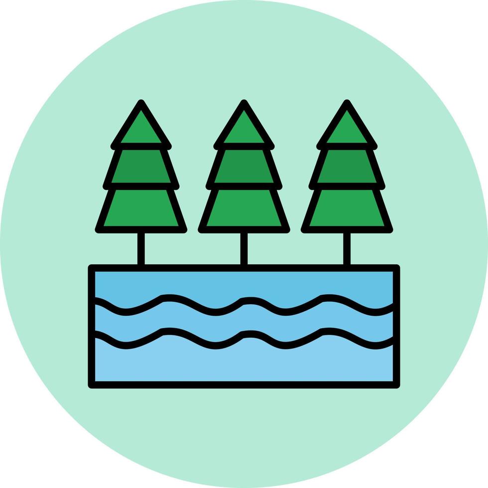 River Vector Icon