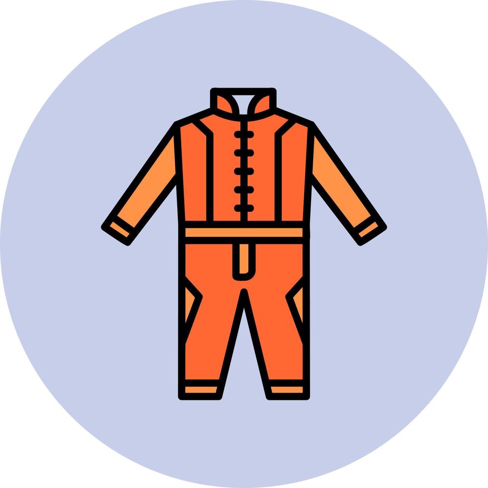 Race Suit Vector Icon