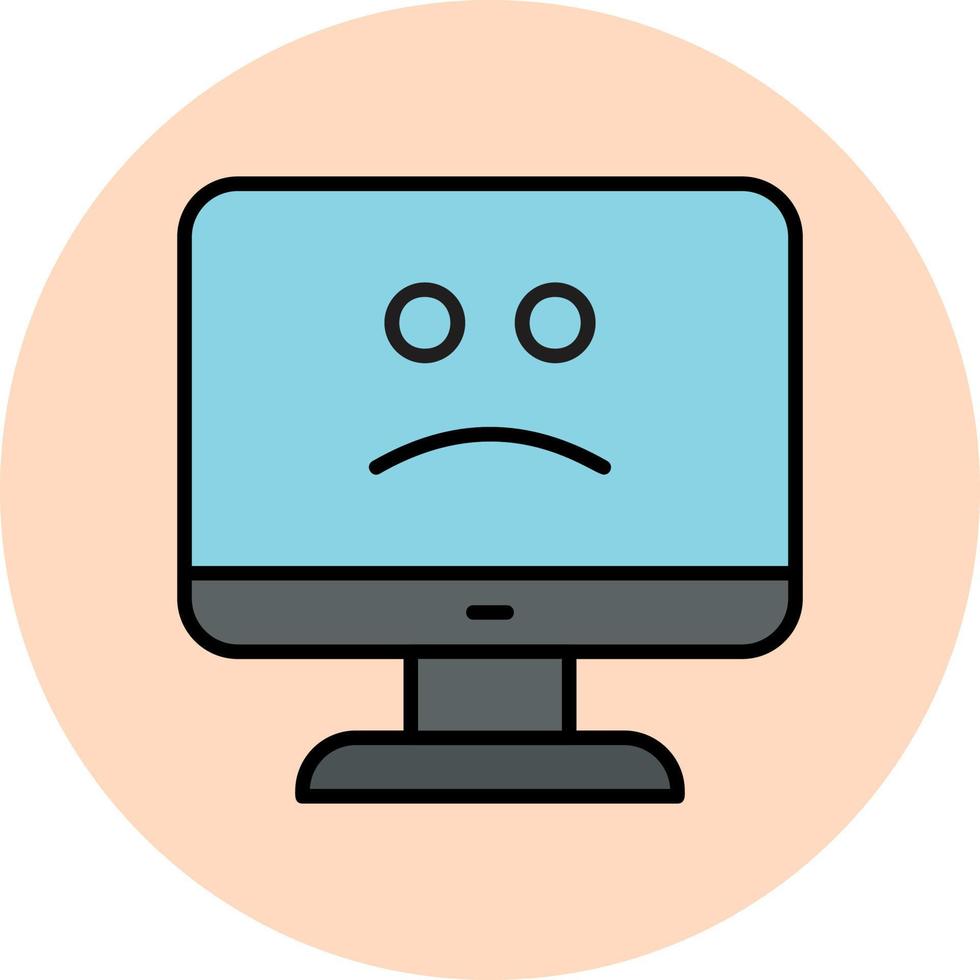 Blue Screen Vector Icon
