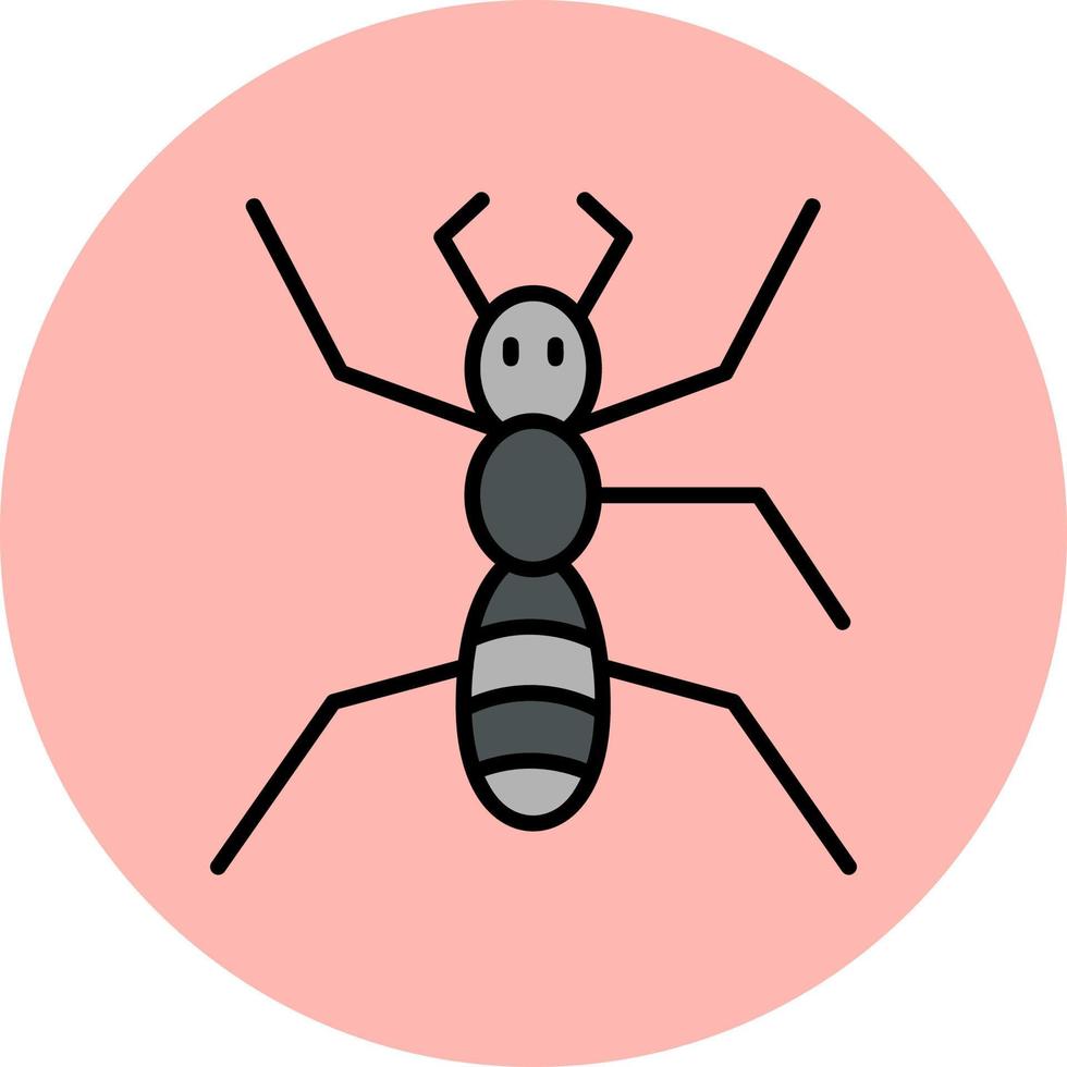 icono de vector de hormiga