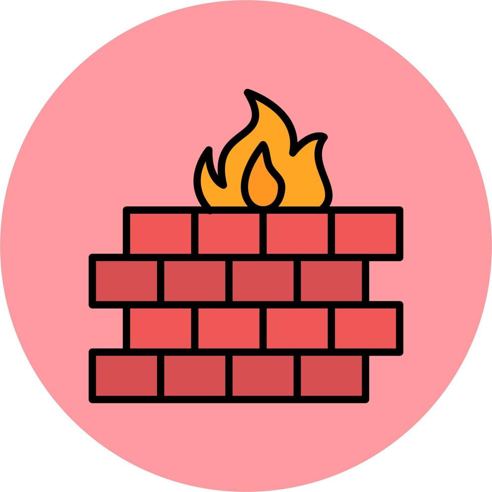 icono de vector de firewall