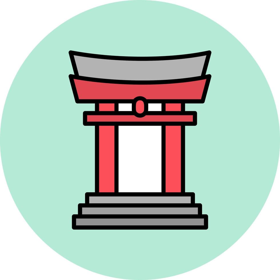 Torii Gate Vector Icon