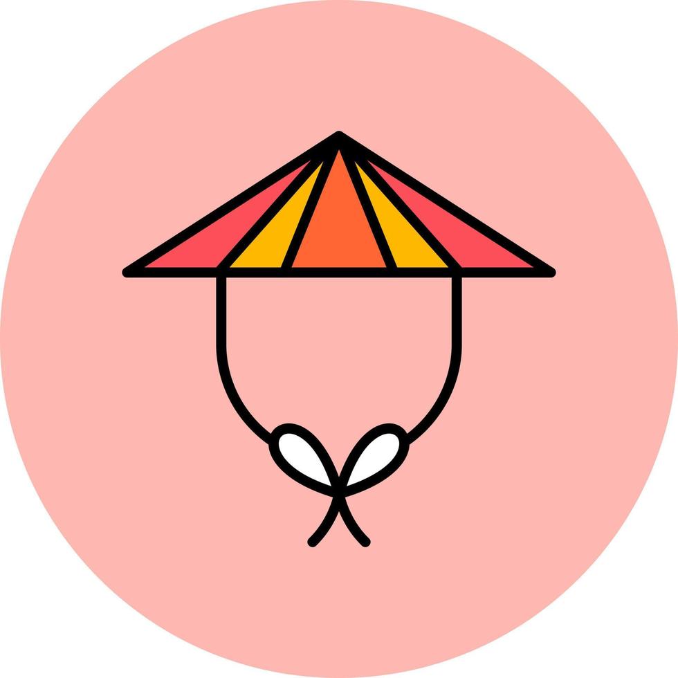 Chinese Hat Vector Icon