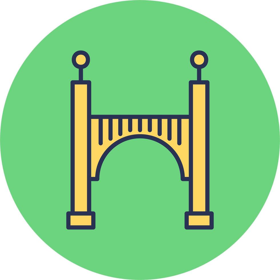 icono de vector de puente