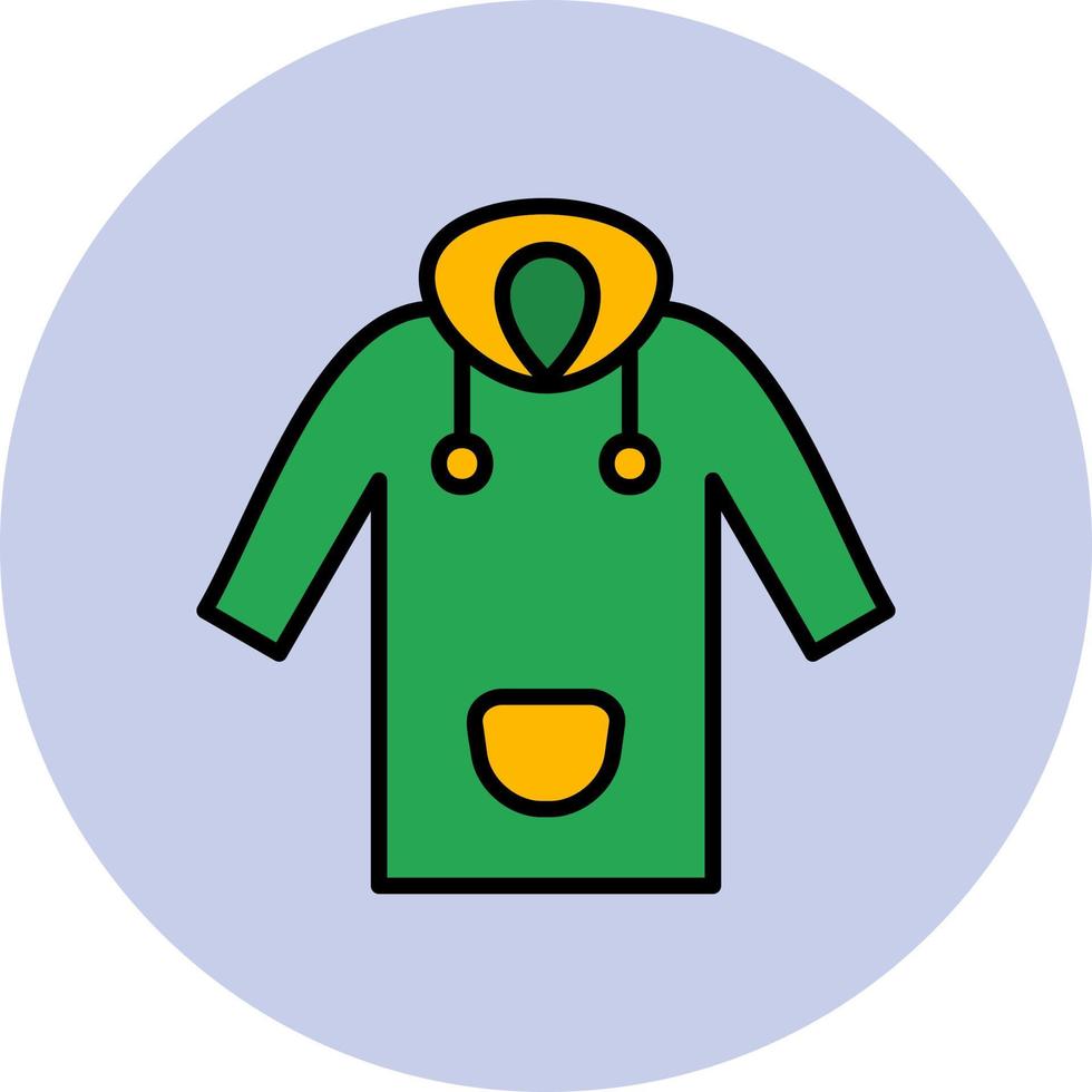 Raincoat Vector Icon