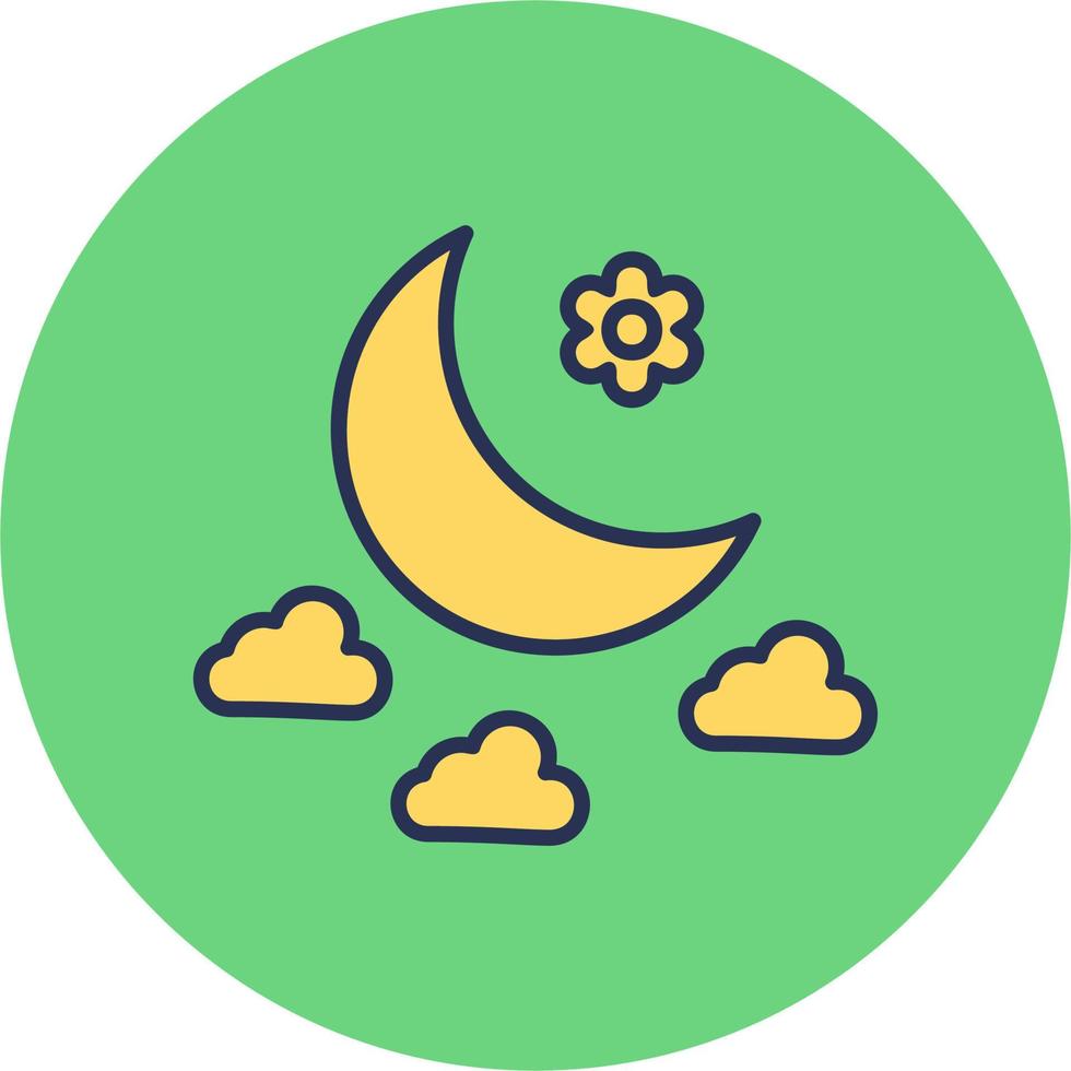 icono de vector de luna