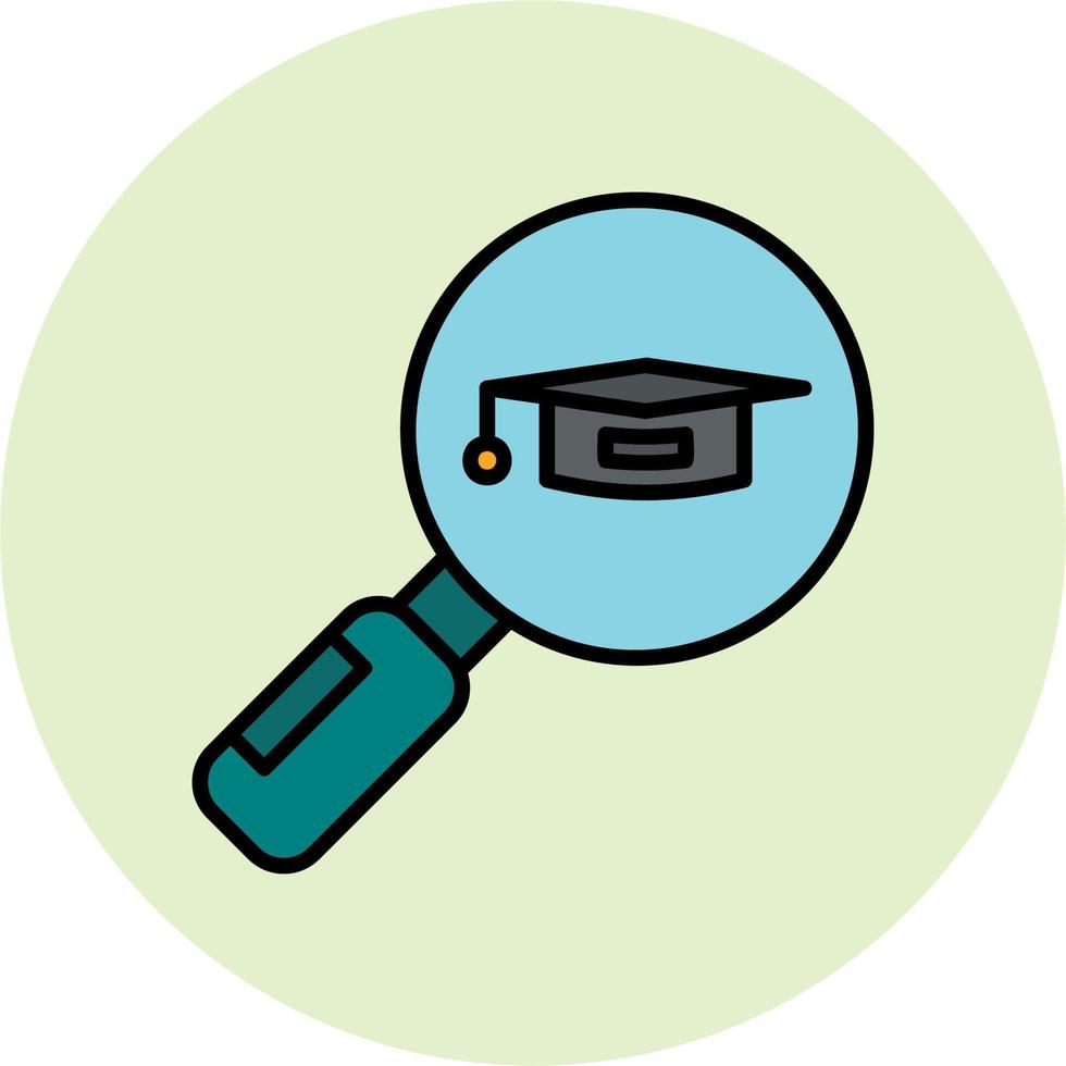 Search University Course Vector Icon