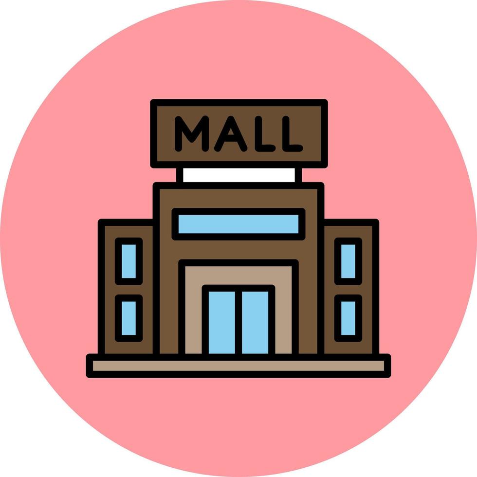 Shopping Mall Vector Icon