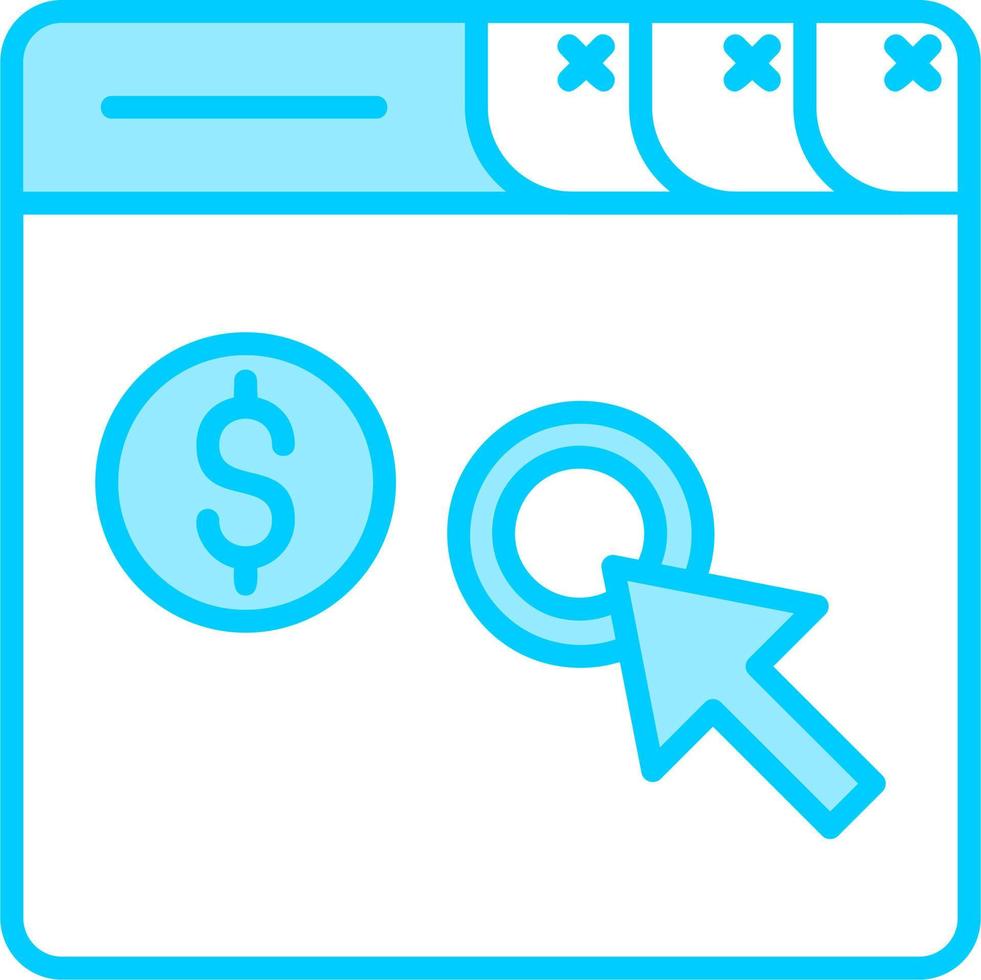 Pay Per Click Vector Icon