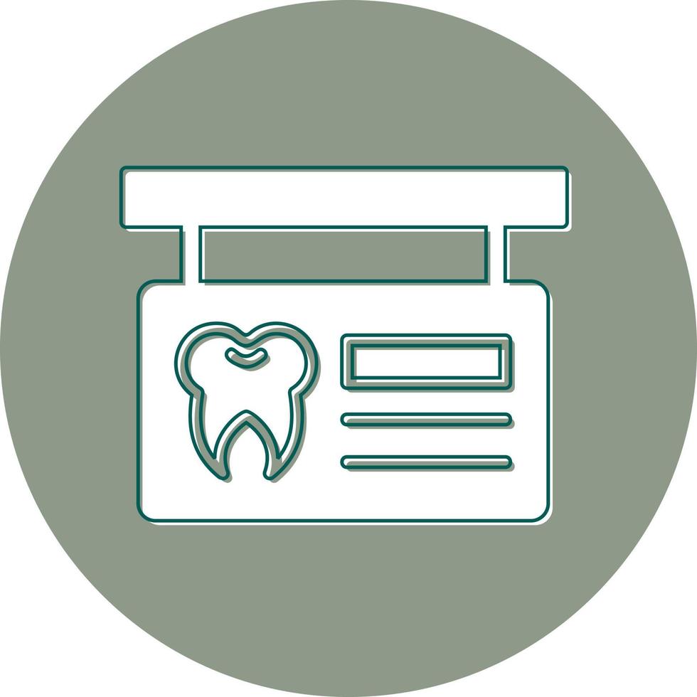 Clinic Signboard Vector Icon