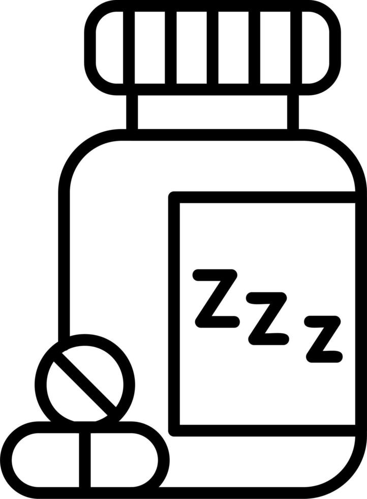 Sleeping Pills Vector Icon