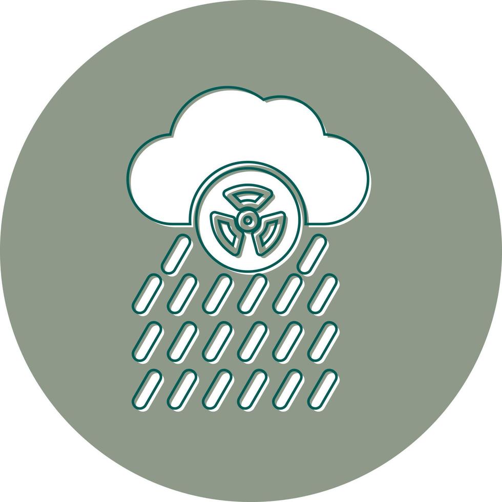 icono de vector de lluvia ácida