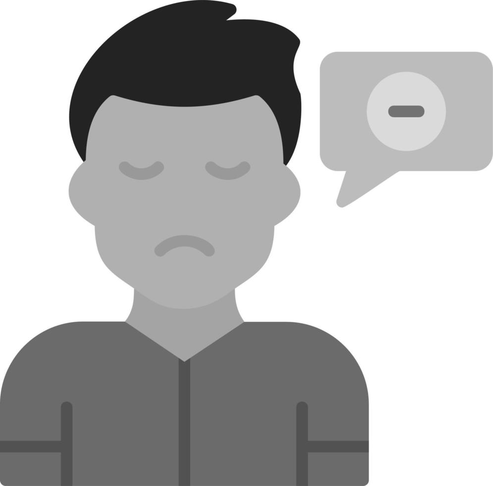 Negative Thinking Vector Icon