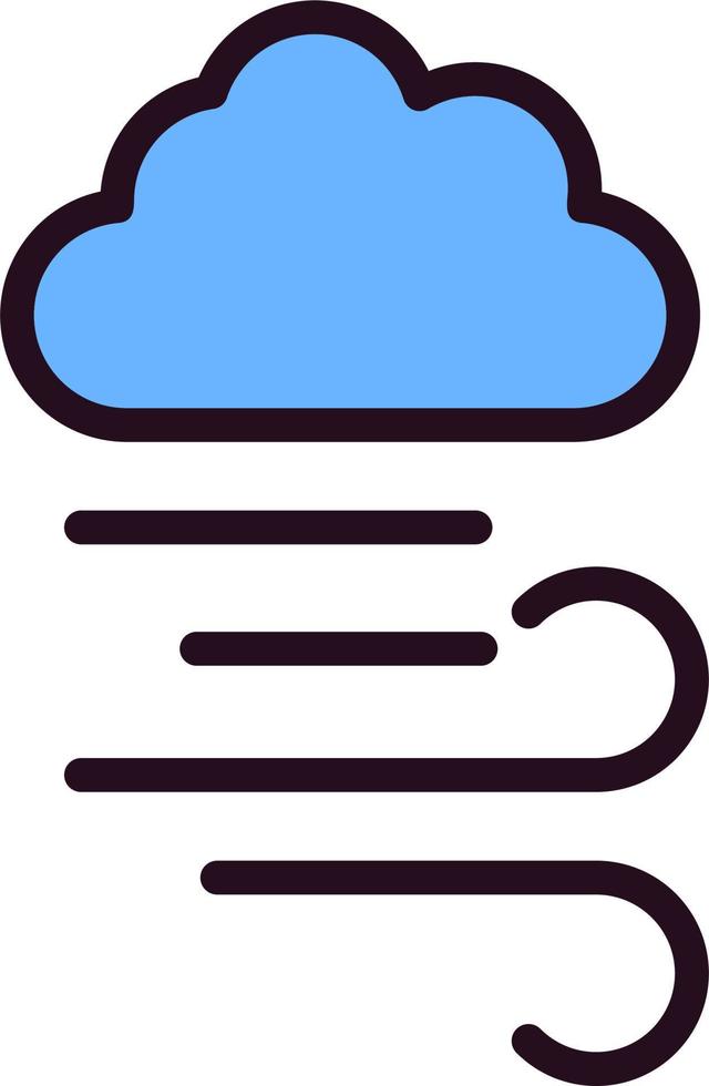 Windy Vector Icon