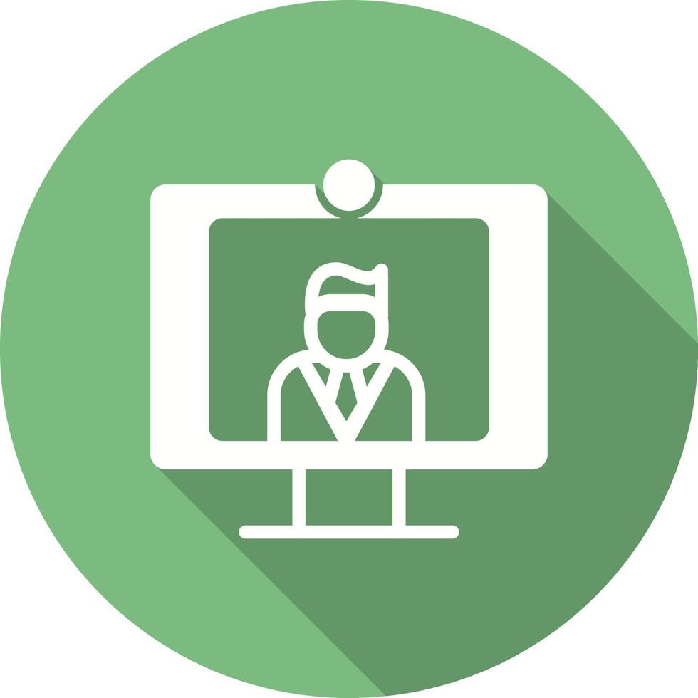 Doctor video call Vector Icon