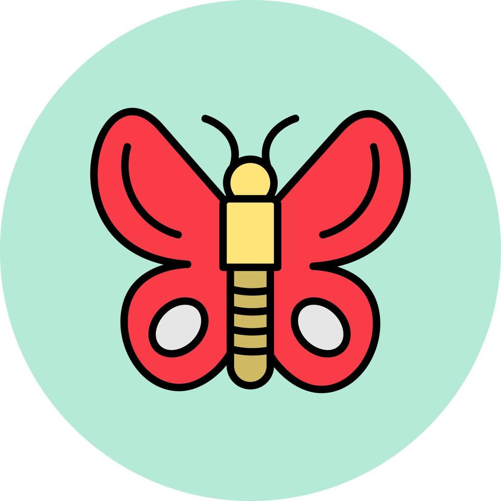 icono de vector de mariposa