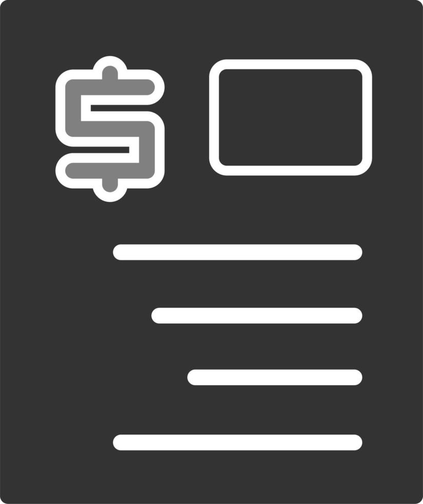 Bank Invoice Vector Icon