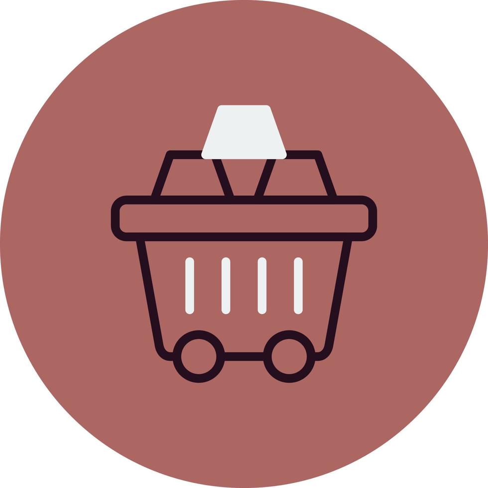 Mining Cart Vector Icon