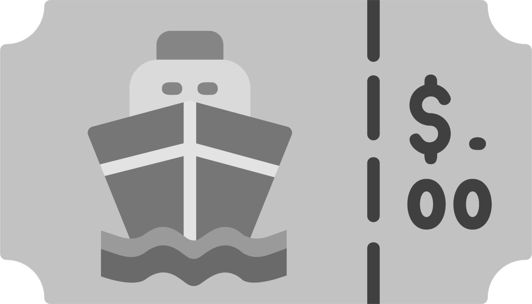 Boat Ticket Vector Icon